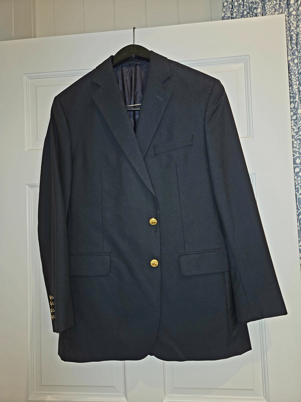 Brooks Brothers Black Blazer with Gold Buttons